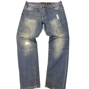 Ring of Fire Men's‎ Light Blue Slim Jeans